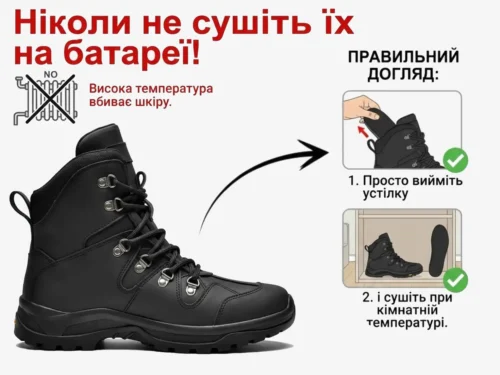 Догляд за черевиками зі шкіри