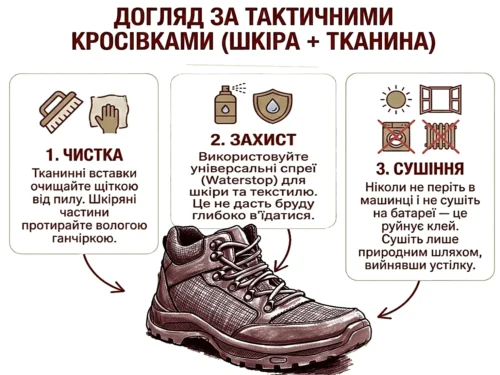 Кросівки тактичні літо колір койот (р.42-44) порады за доглядом Кроссовки тактические лето цвет койот (р.42-44) советы по уходу