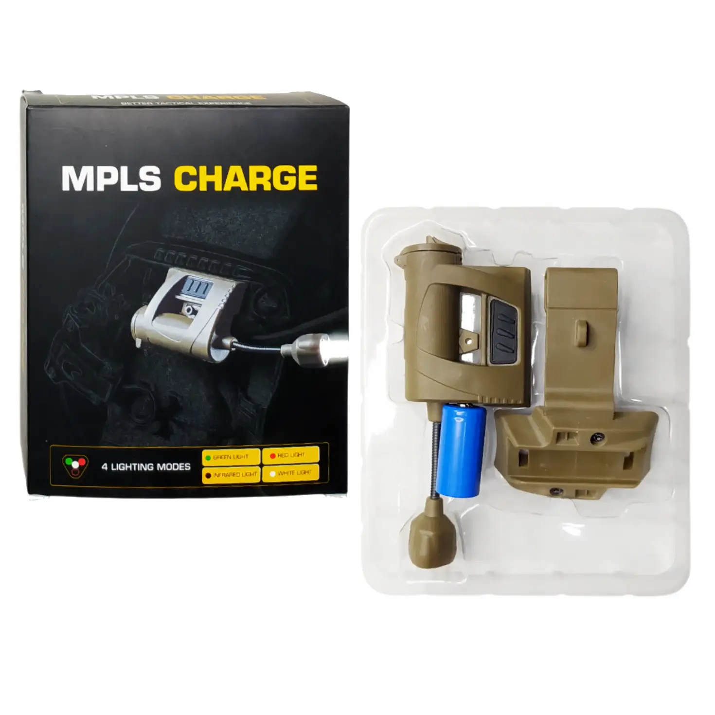 Ліхтар тактичний на шолом Night Evolution MPLS CHARGE Фонарь тактический на шлем Night Evolution MPLS CHARGE