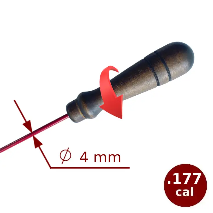 Шомпол цільний (версія для кал .177, .22, .30 та 12)