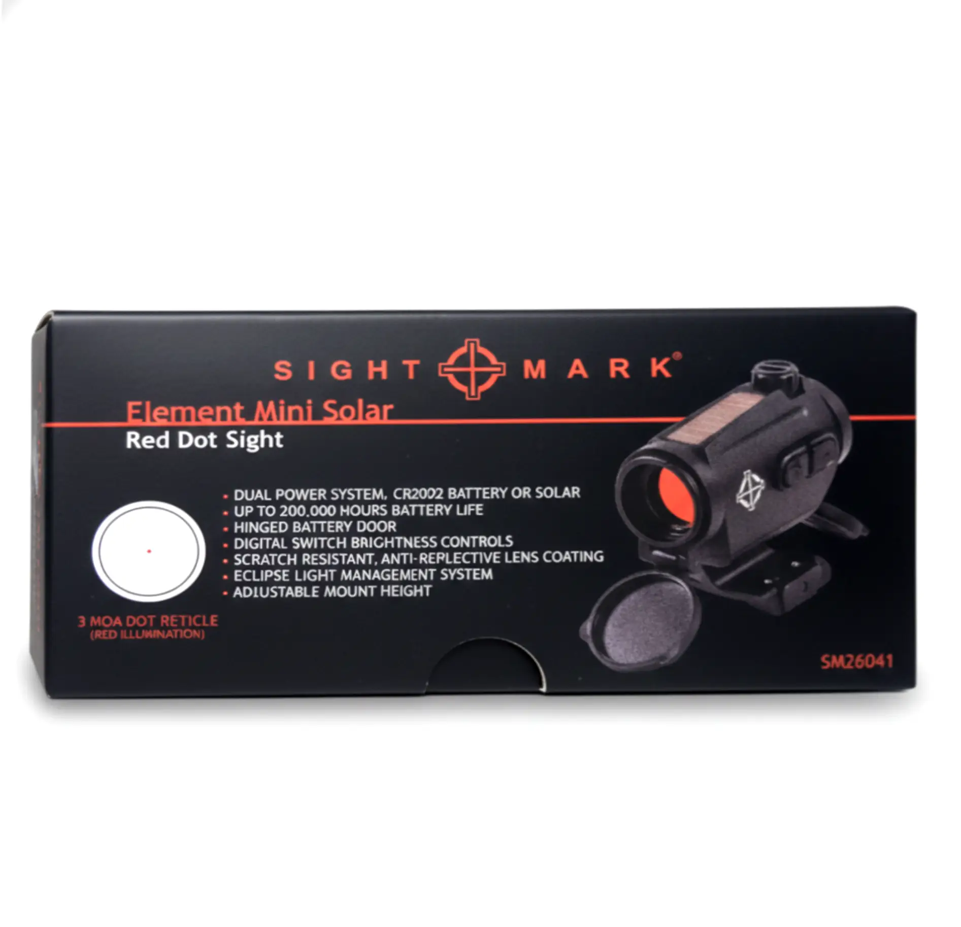 Коліматорний приціл Sight Mark 3MOA з сонячною батареєю Коллиматорный прицел Sight Mark 3MOA с солнечной батареей
