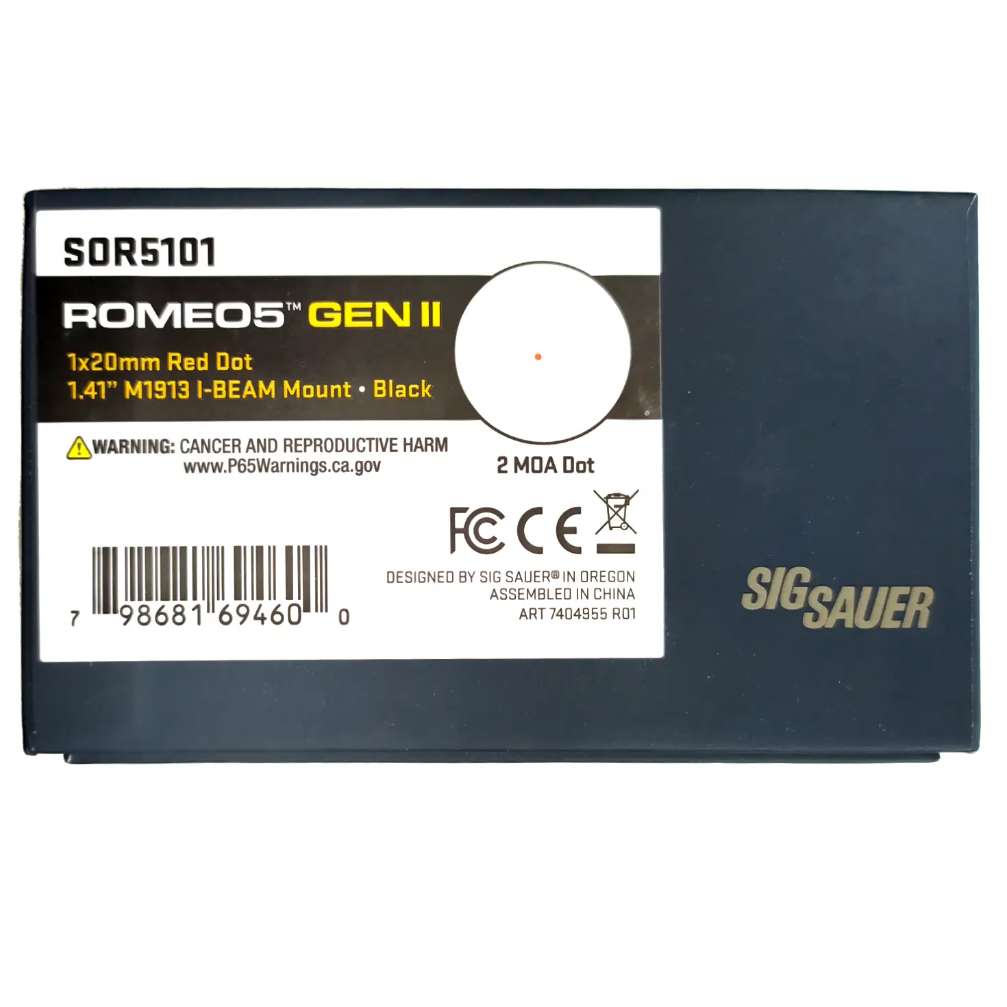 Коліматорний приціл SigSauer Romeo5 Gen2 Коллиматорный прицел SigSauer Romeo5 Gen2