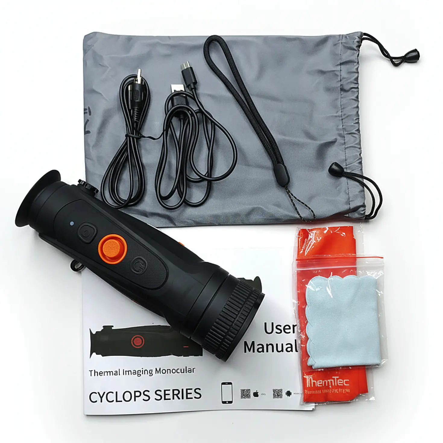 Тепловізор ThermTec Cyclops 350 Pro від комплекту Тепловизор ThermTec Cyclops 350 Pro вид комплекта