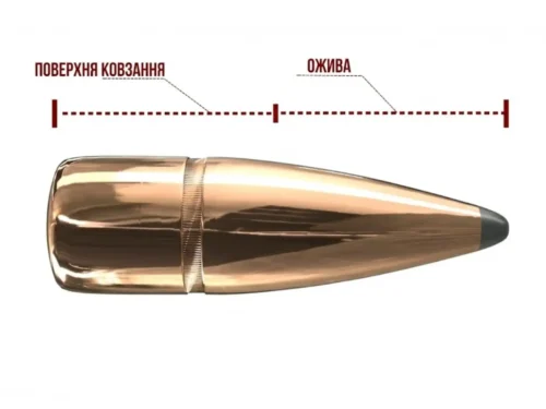 Куля HORNADY Interlock BTSP 6mm 100 gr (100 шт.) Пуля HORNADY Interlock BTSP 6 мм 100 гр (100 шт.)