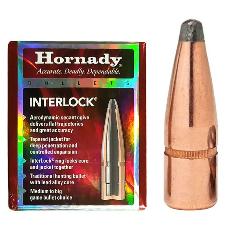 Кулі HORNADY SP INTERLOCK .30 Cal 150 gr (100 шт.) Пули HORNADY SP INTERLOCK .30 Cal 150 gr (100 шт.)