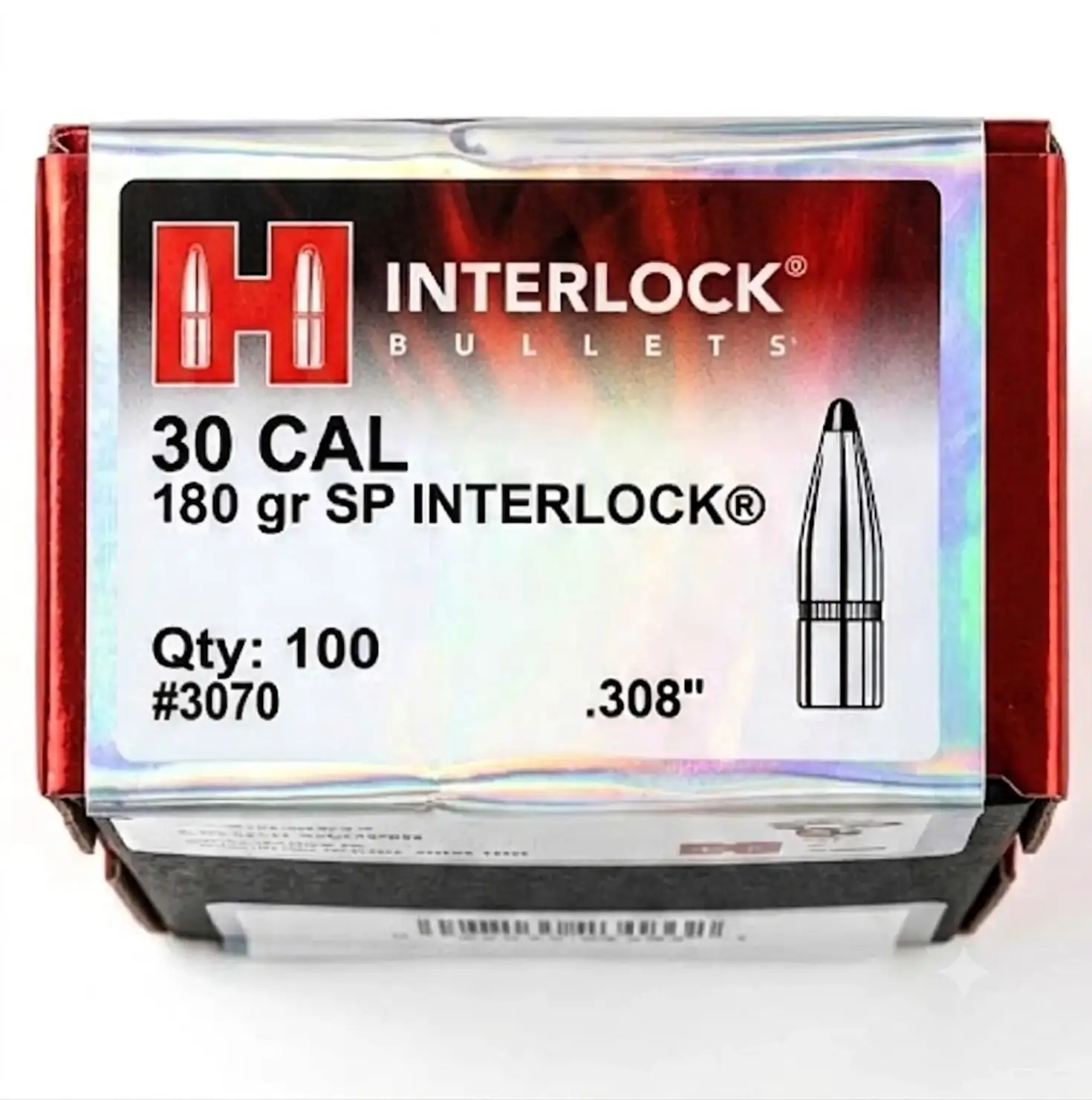 Кулі HORNADY SP INTERLOCK .30 Cal 180 gr (100 шт.) Пули HORNADY SP INTERLOCK .30 Cal 180 gr (100 шт.)