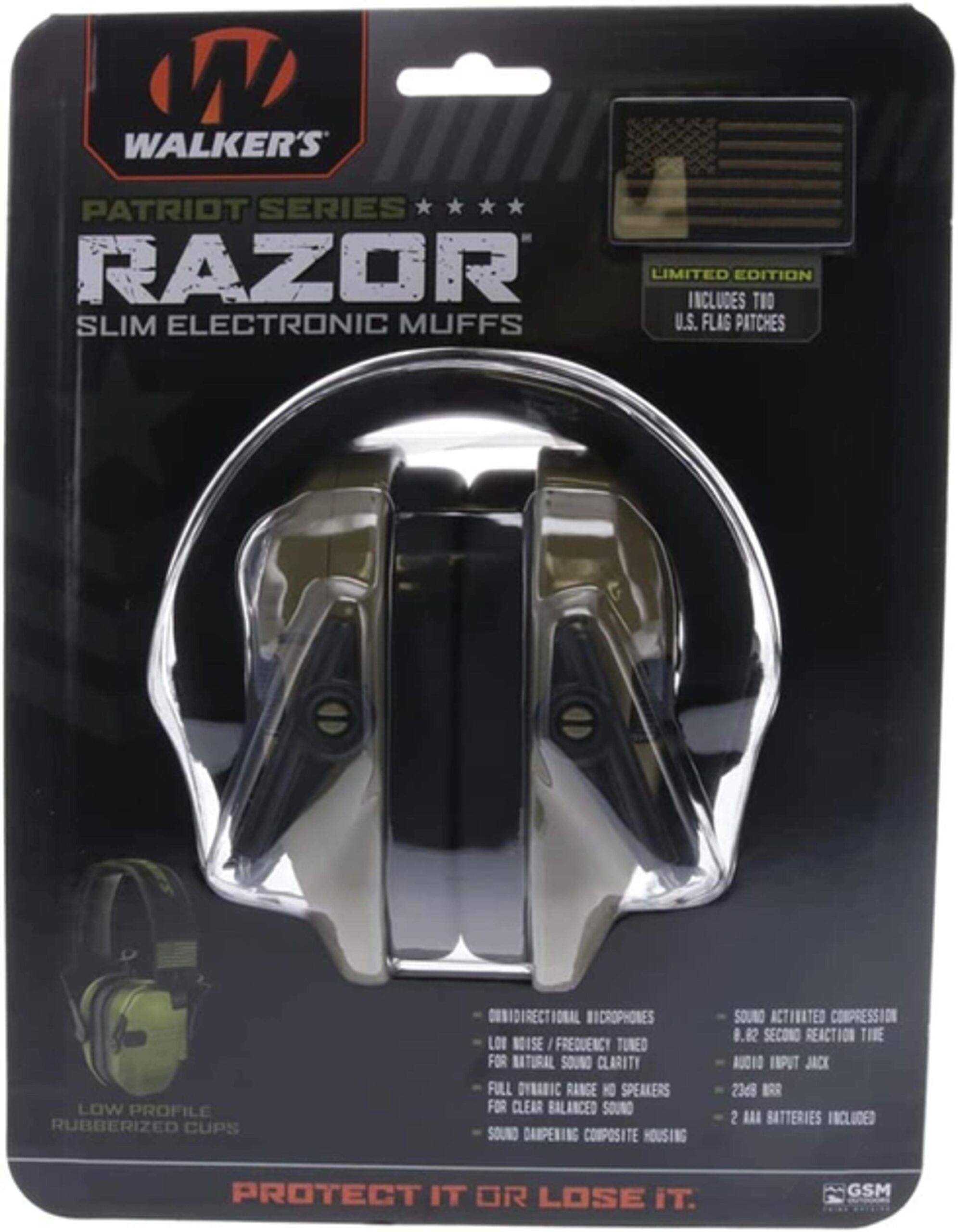 Активні захисні навушники Walker's Razor Slim Green (ODG)