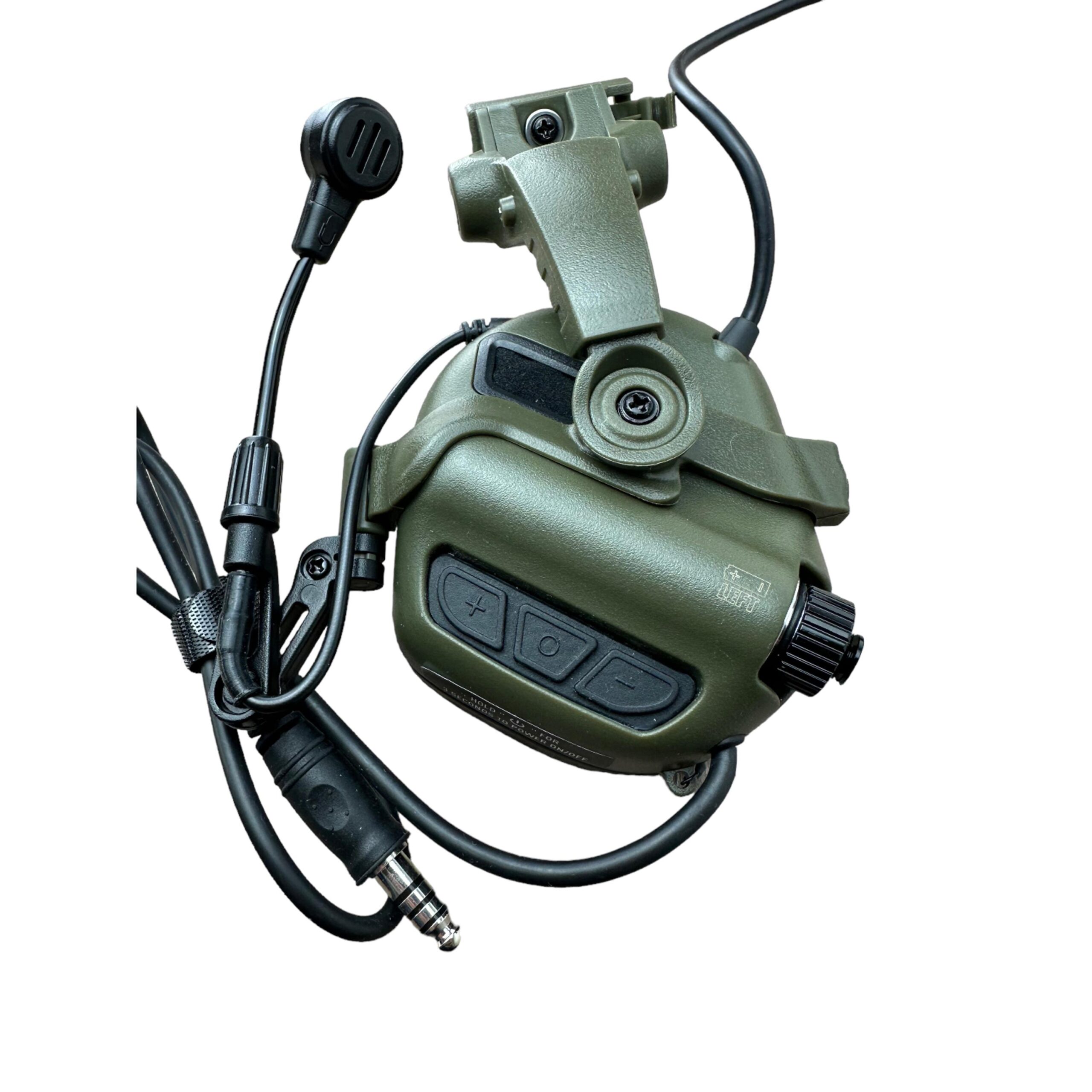 Активні захисні навушники Earmor M32X MARK3 Dual (FG) Olive Mil-Std