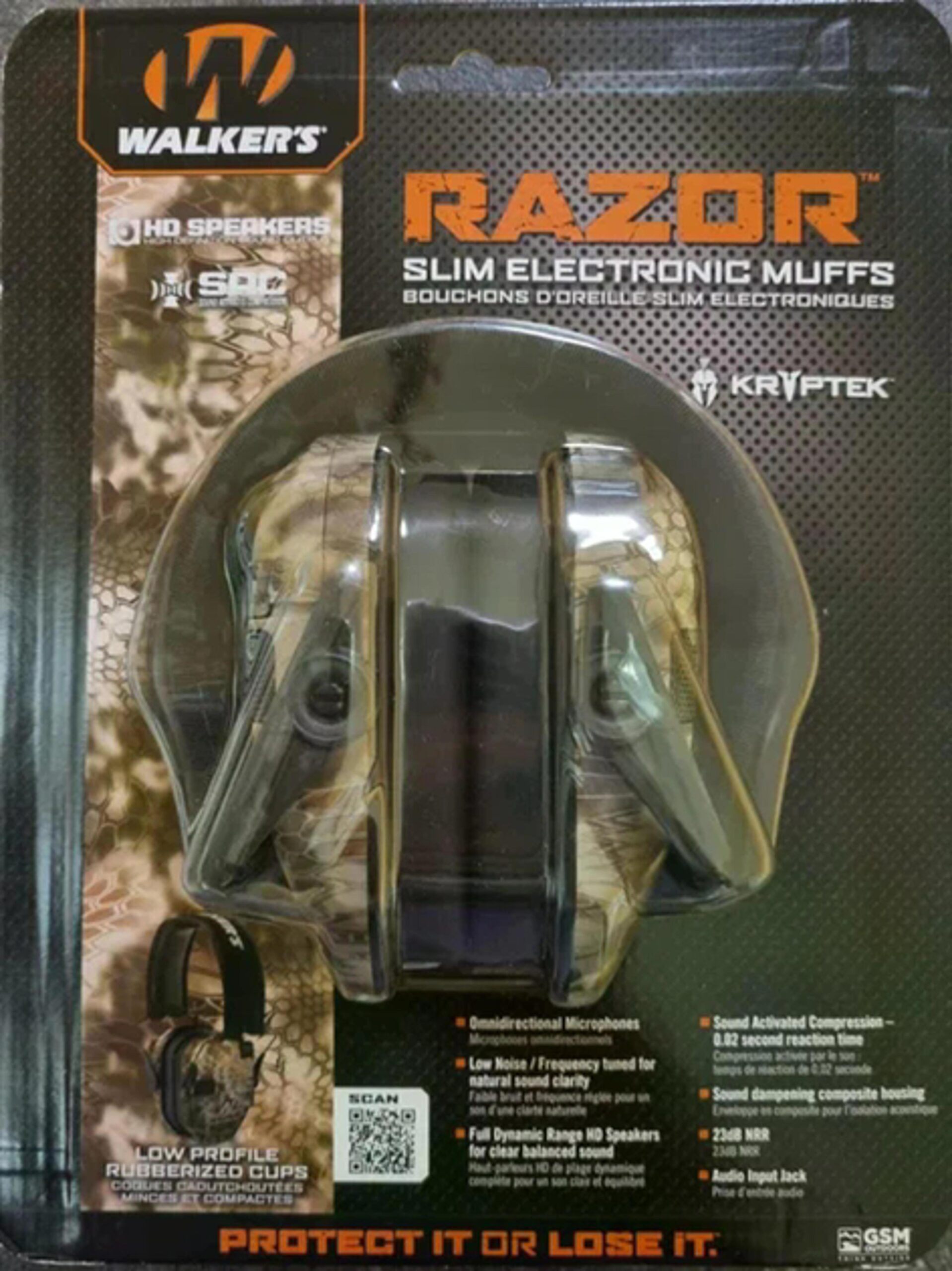 Активні захисні навушники Walker's Razor Slim Kryptek (KPT)