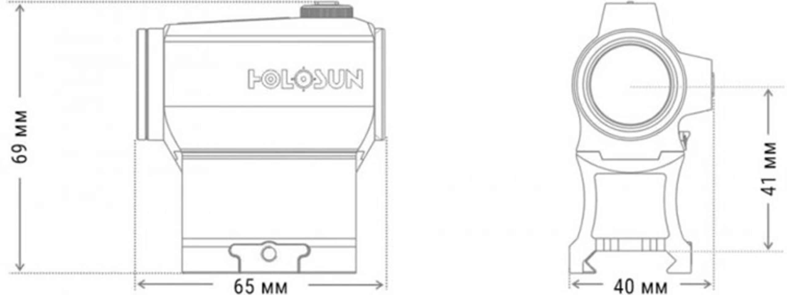 Коліматорний приціл Holosun HS403C