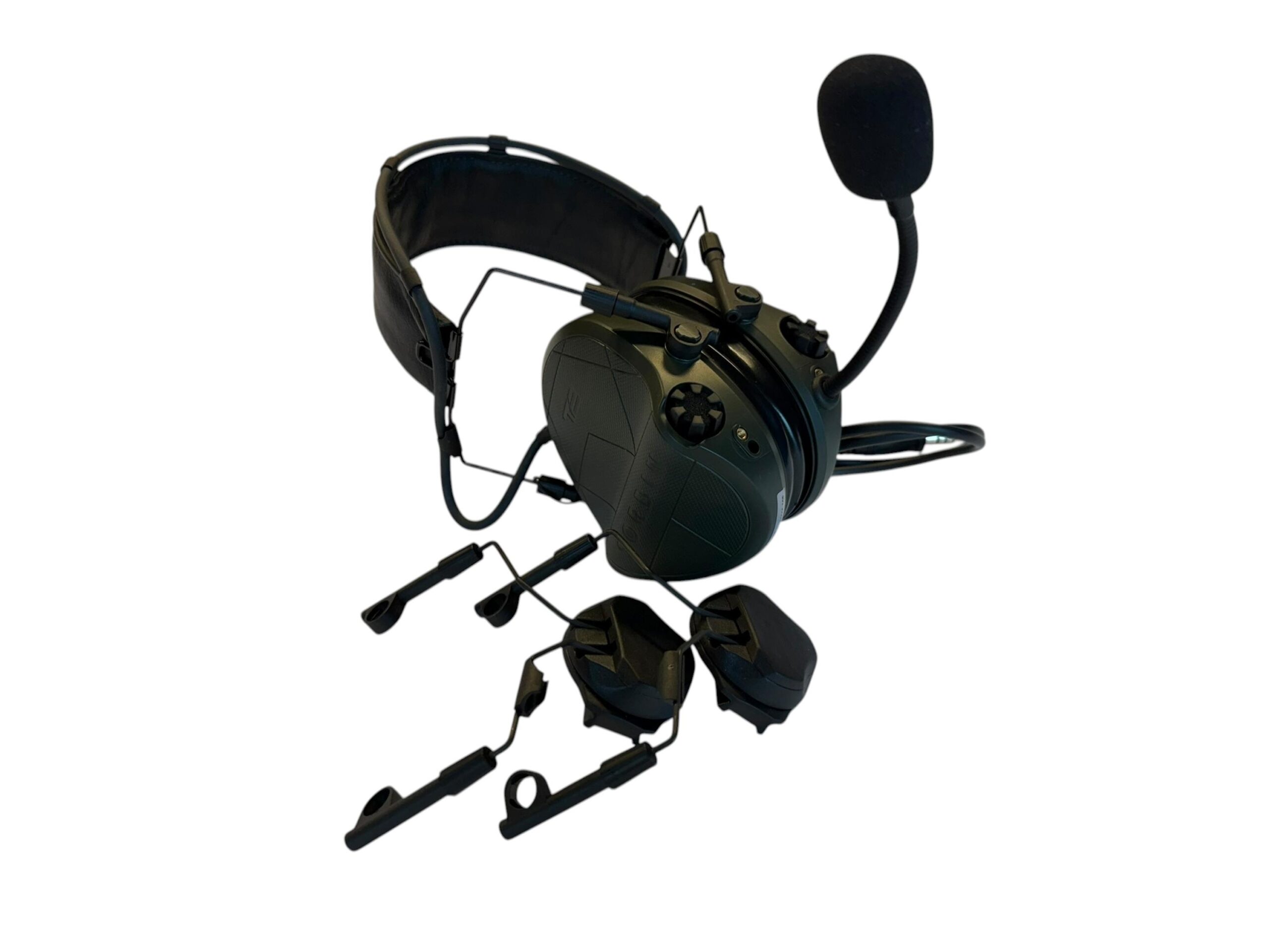 Активні навушники Sordin Supreme T2 Headband Green з адаптерами та мікрофоном (303006-10P-MIC)