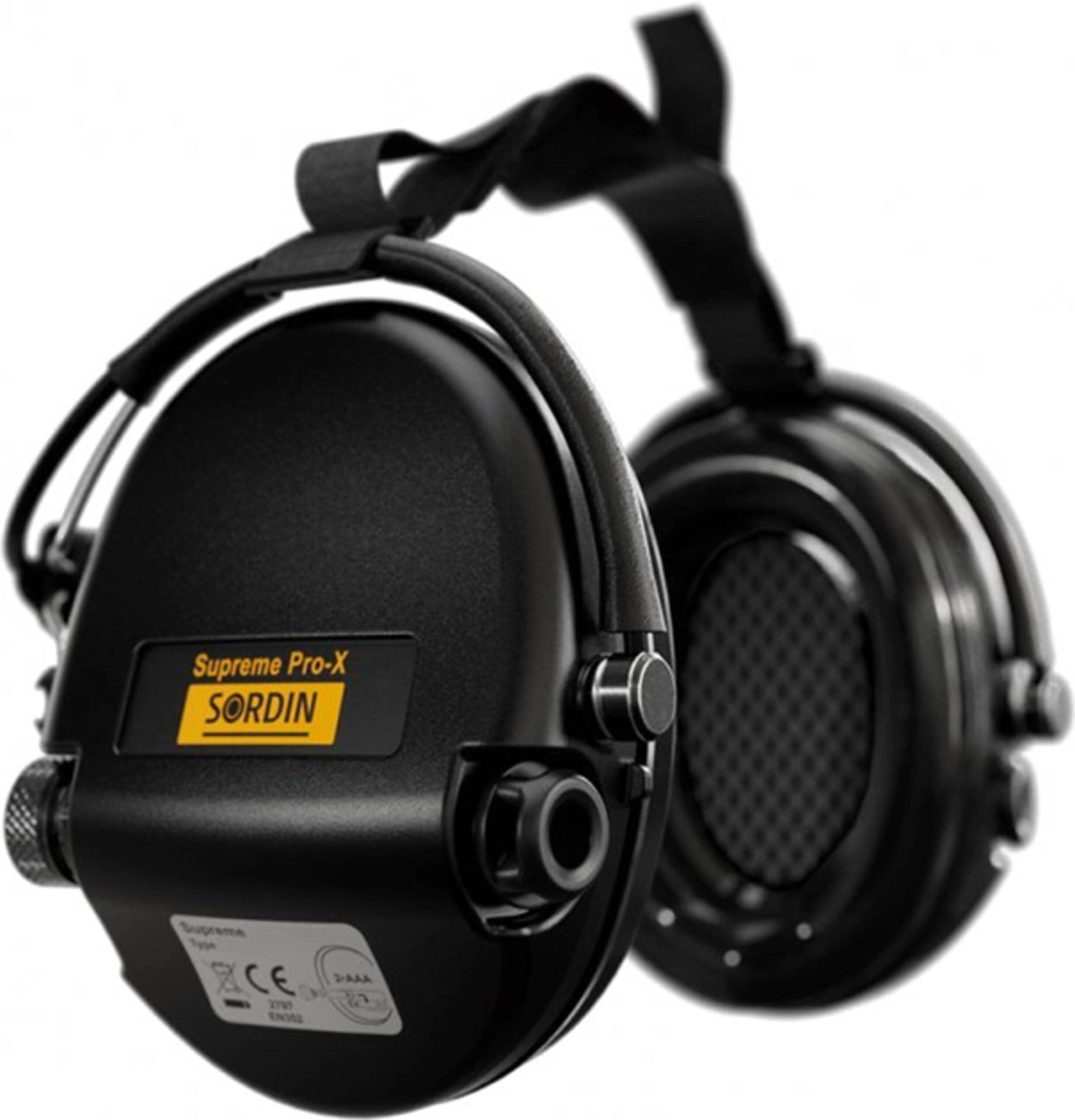 Активні навушники для стрільби Sordin Supreme Pro Neckband Black із заднім тримачем під шолом (76302-02-s)