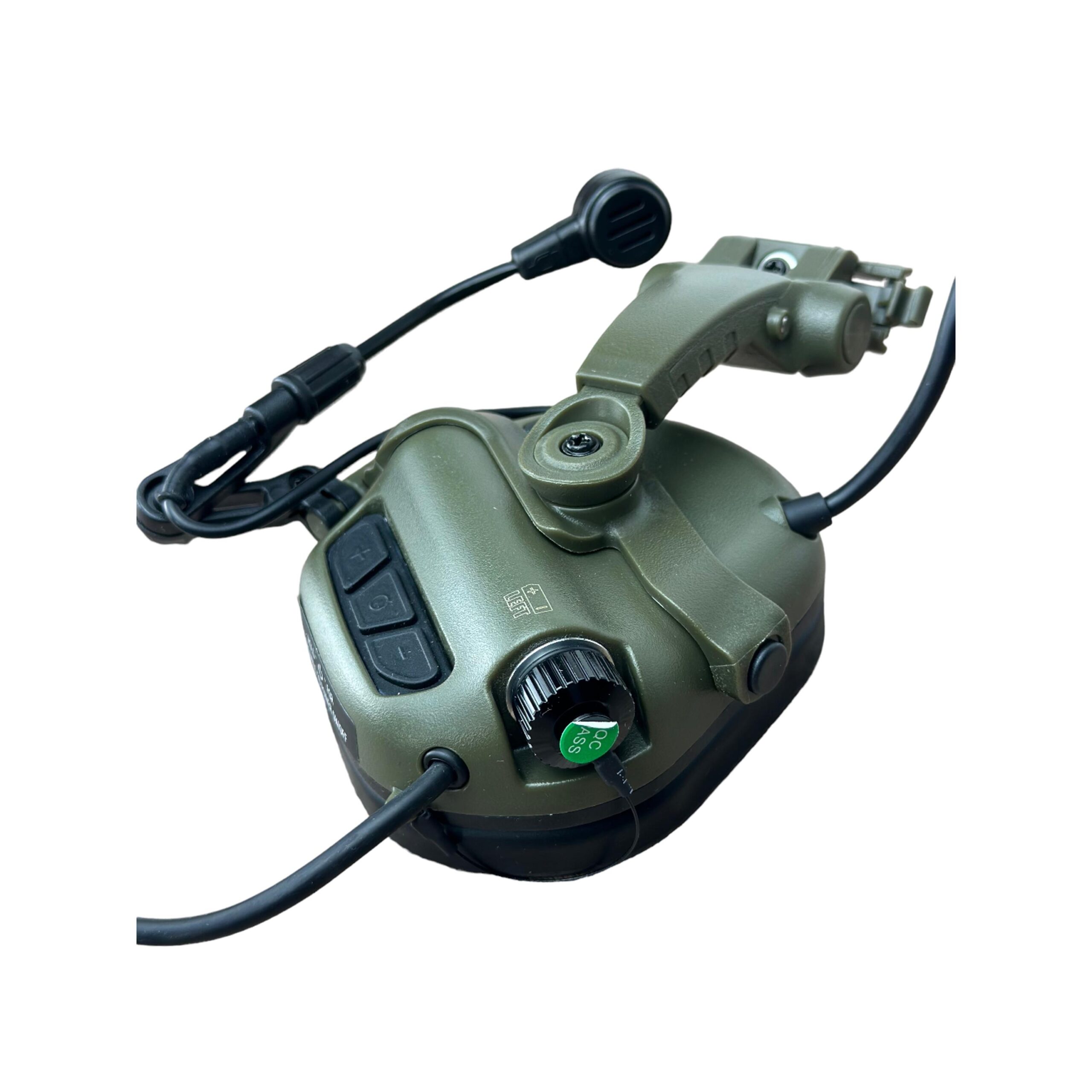 Активні захисні навушники Earmor M32X MARK3 Dual (FG) Olive Mil-Std