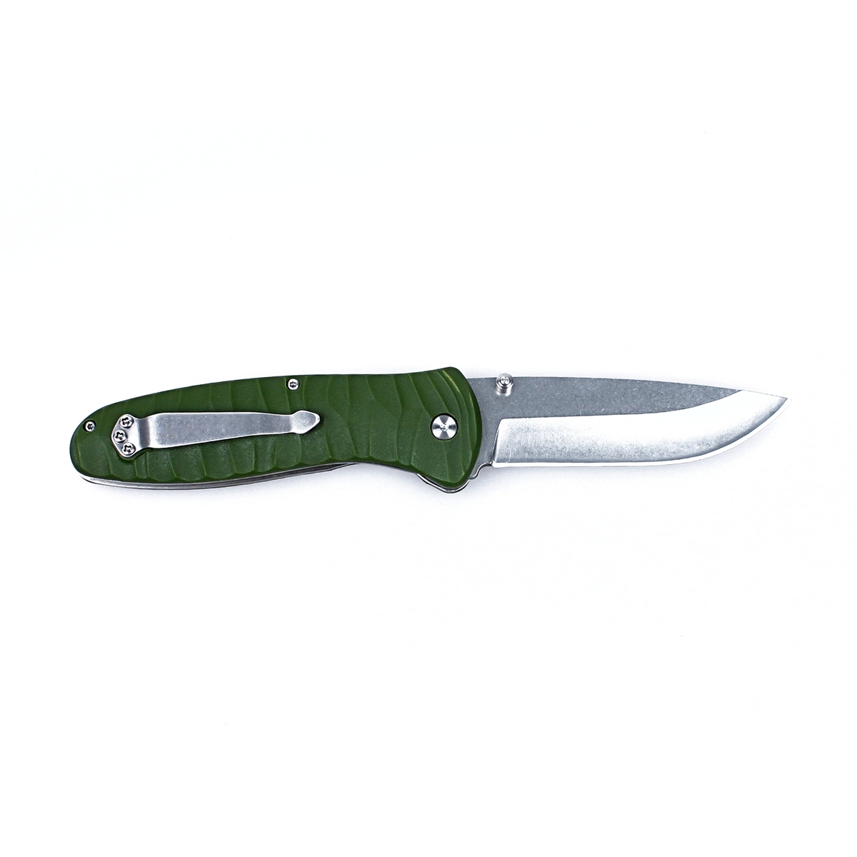 Ніж складаний туристичний Ganzo G6252 (8.9 см) BDR4116 / fiberglass зелений