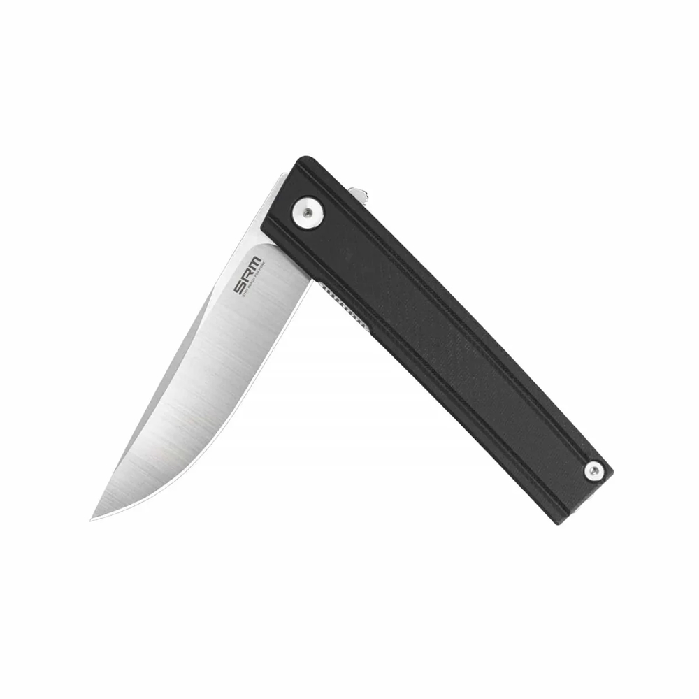 Ніж складаний туристичний SRM Gent 401LC-GB (8.3 см) 10Cr / G10 чорний