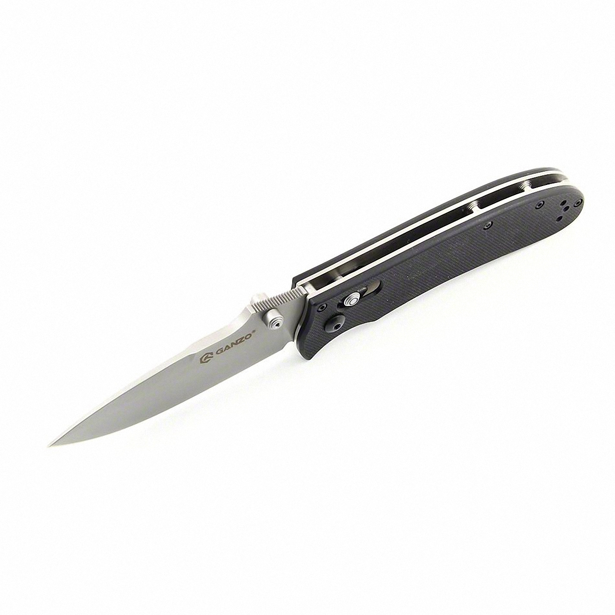 Ніж складаний туристичний Ganzo G704 ( 8.6 см) 440С / G10 чорний