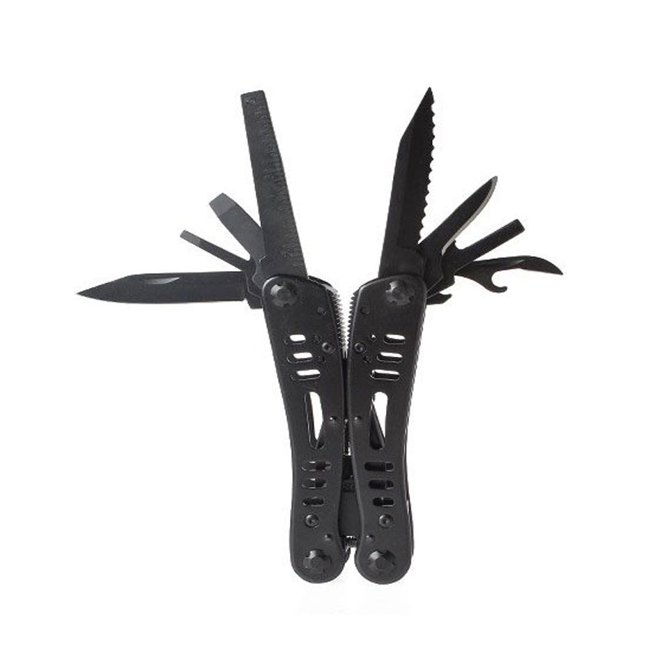 Мультитул Ganzo G103, (19.3 см) 22 функції, чорний + біти та чохол