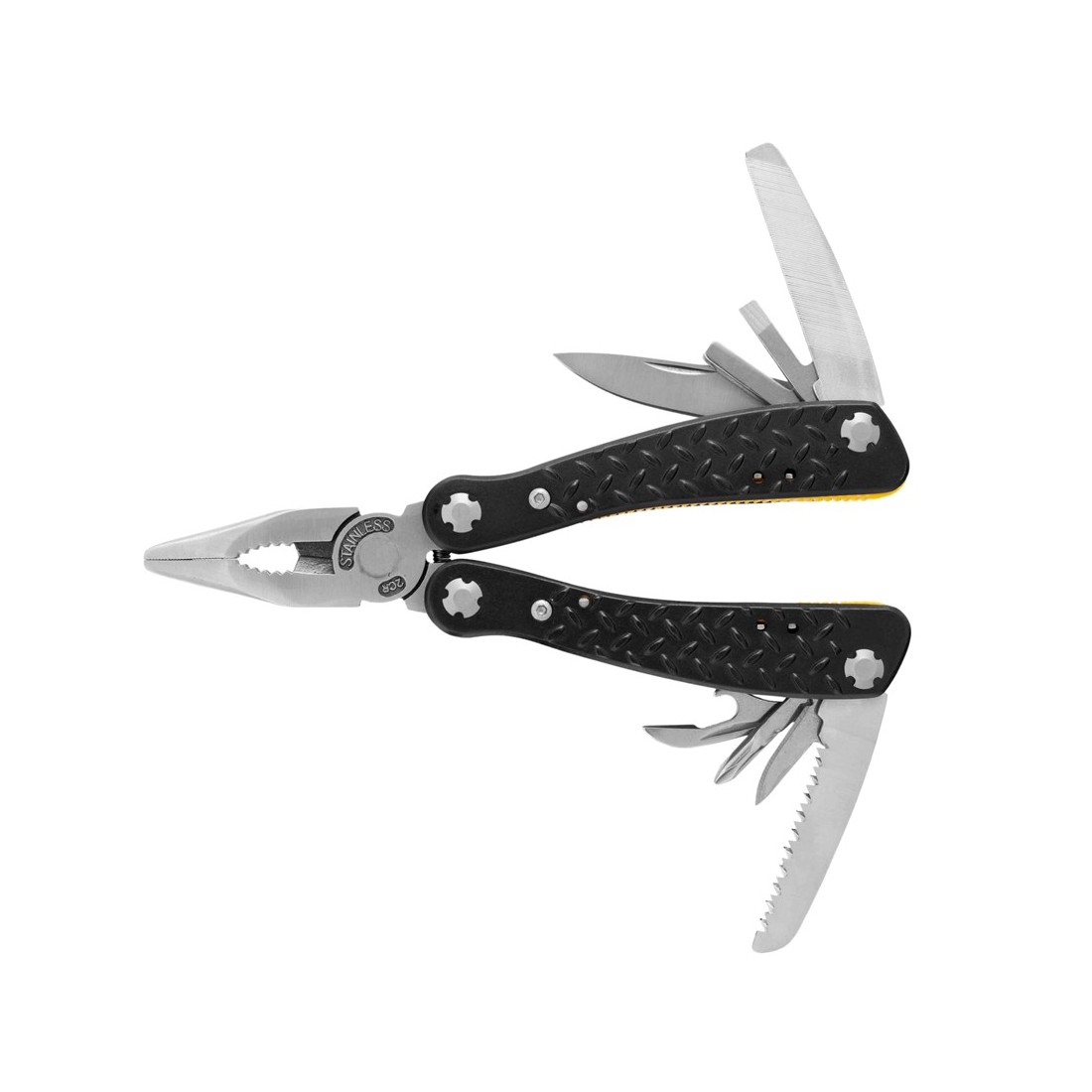 Мультитул Ganzo G106, (16.5 см) 22 функції, чорний + біти та чохол