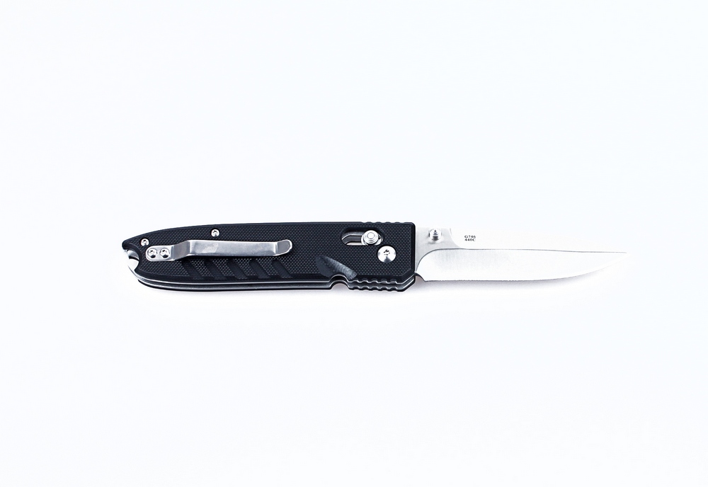 Ніж складаний туристичний Ganzo G746-1 ( 8.5 см) 440С / G10 чорний