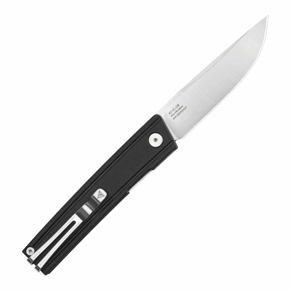 Ніж складаний туристичний SRM Gent 401LC-GB (8.3 см) 10Cr / G10 чорний