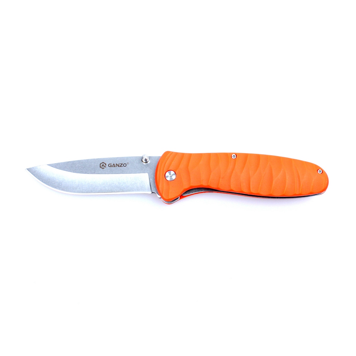 Ніж складаний туристичний Ganzo G6252 (8.9 см) BDR4116 / fiberglass помаранчевий