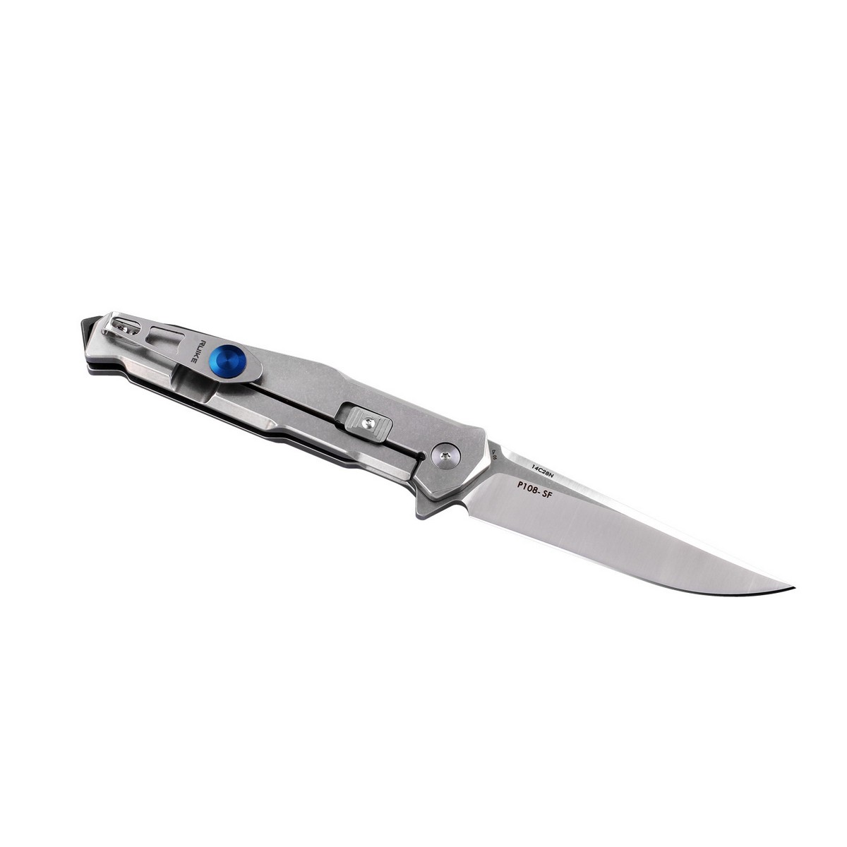 Ніж складаний туристичний Ruike P108-SF, (8.8 см) 14C28N / 3cr14n сірий