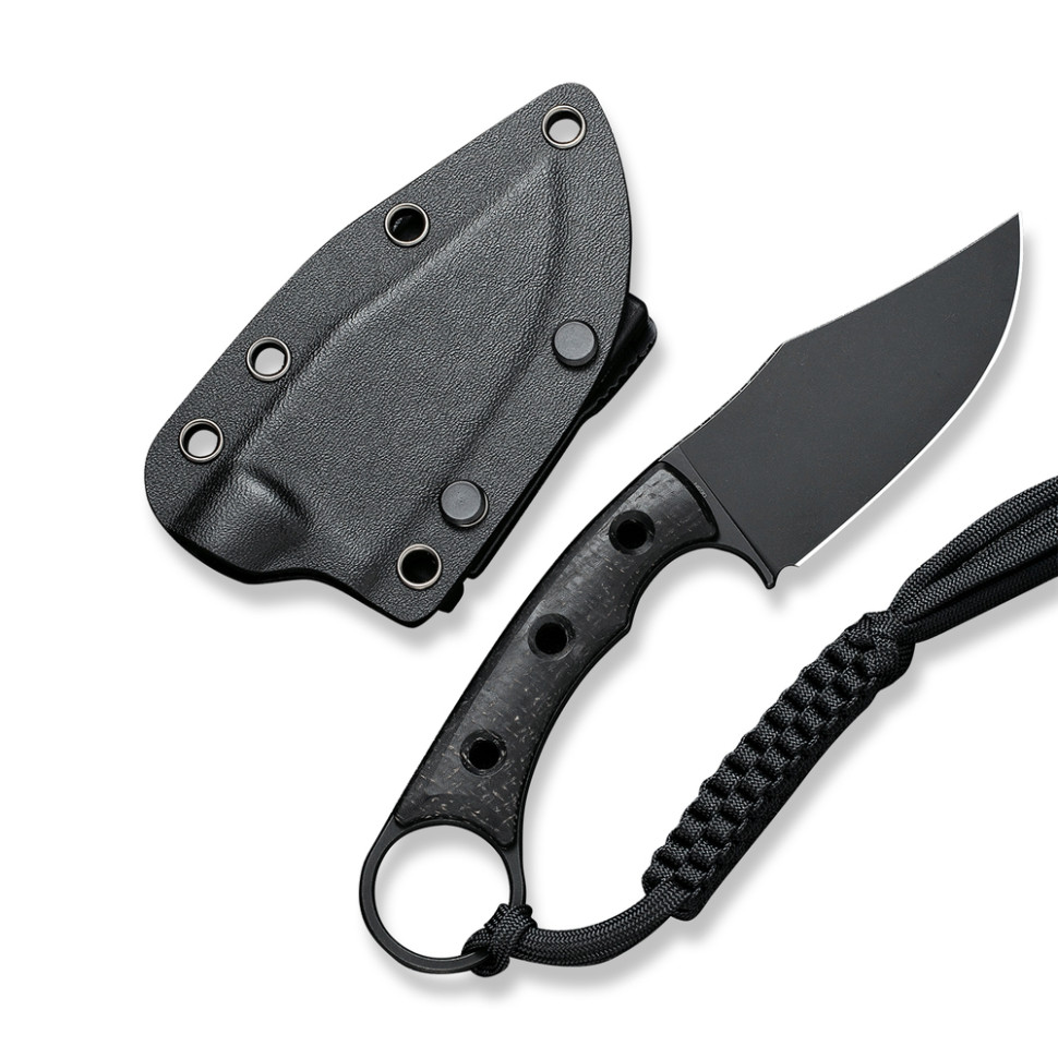 Ніж фіксований тактичний Civivi Midwatch, (8.6 см) N690 / Micarta чорний