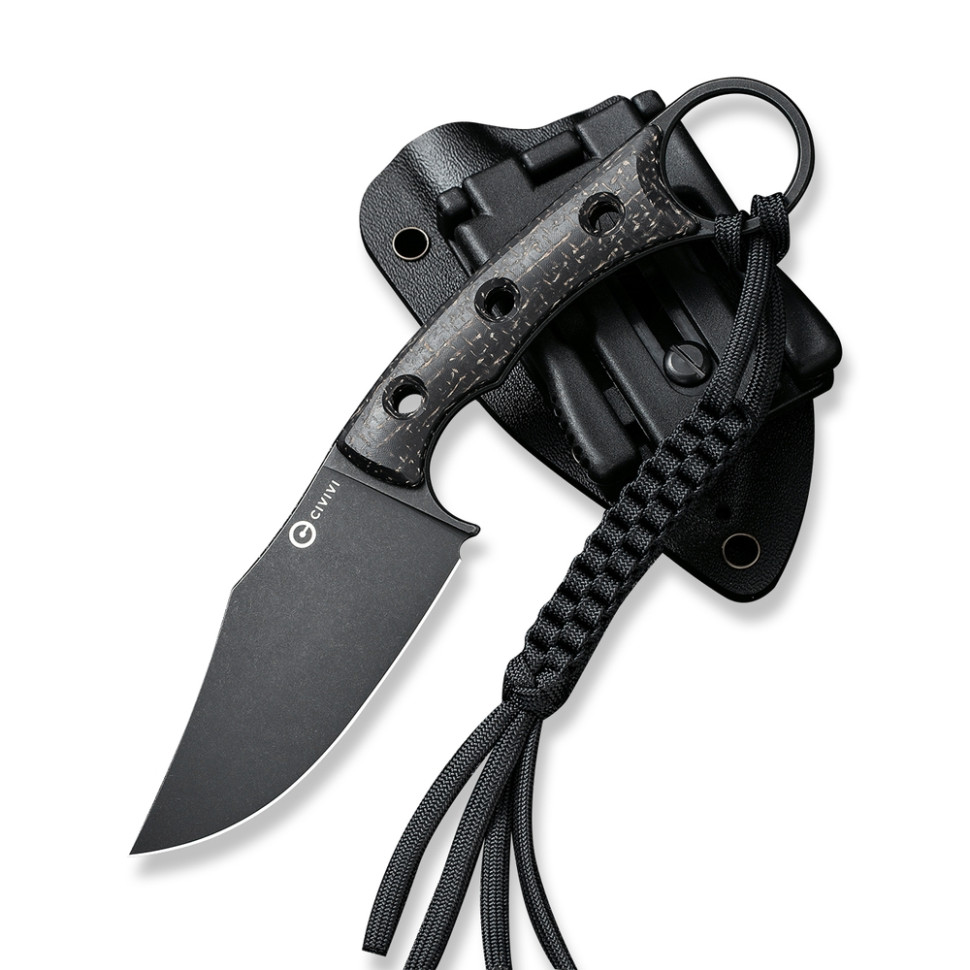 Ніж фіксований тактичний Civivi Midwatch, (8.6 см) N690 / Micarta чорний