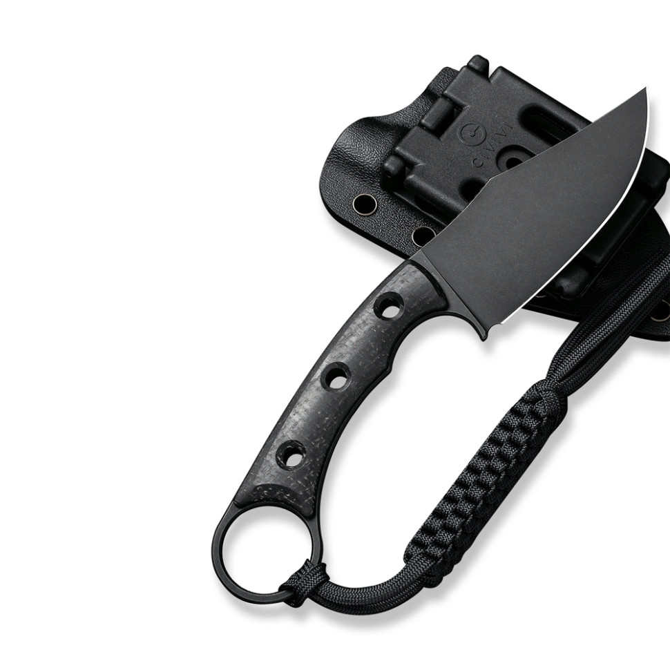 Ніж фіксований тактичний Civivi Midwatch, (8.6 см) N690 / Micarta чорний