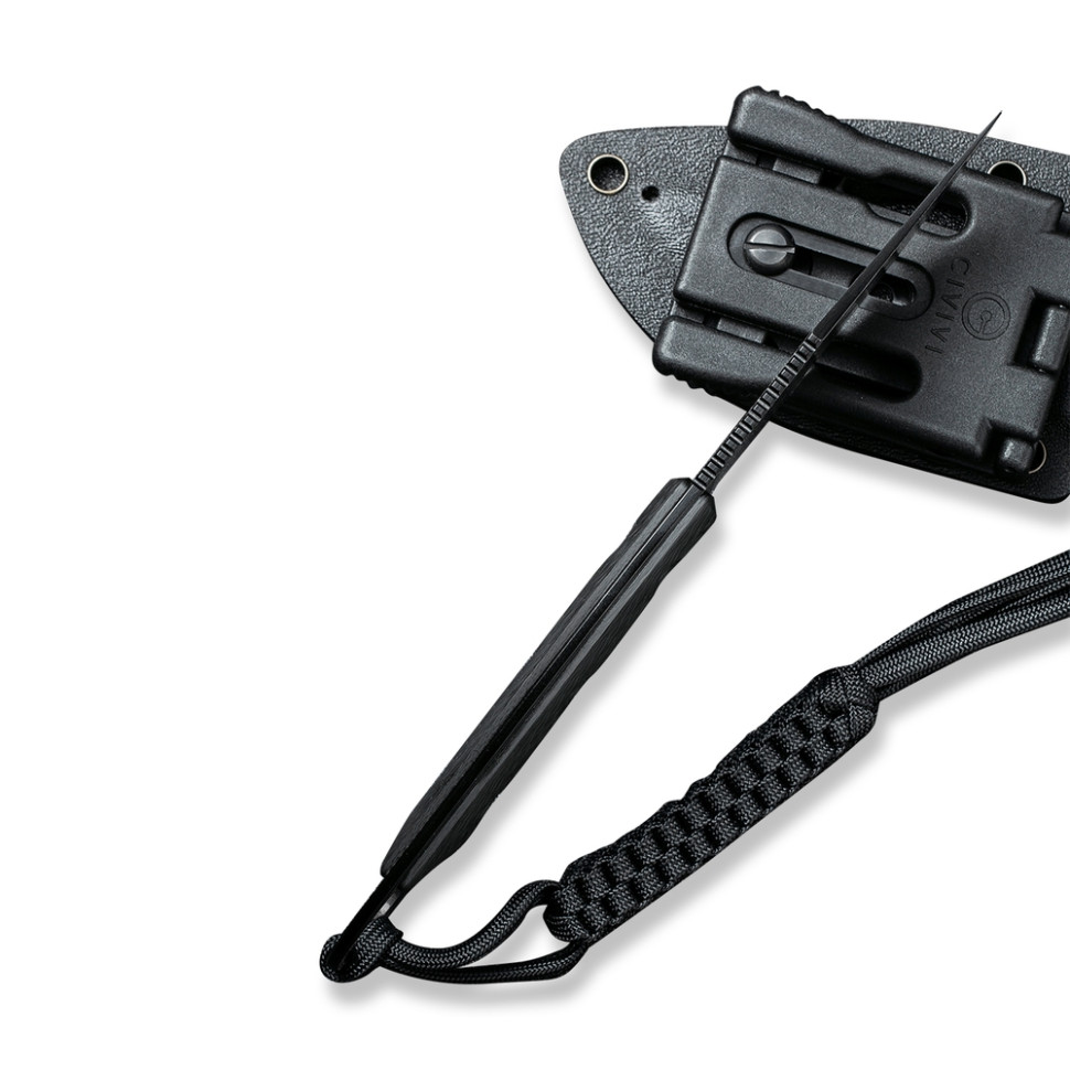 Ніж фіксований тактичний Civivi Midwatch, (8.6 см) N690 / Micarta чорний