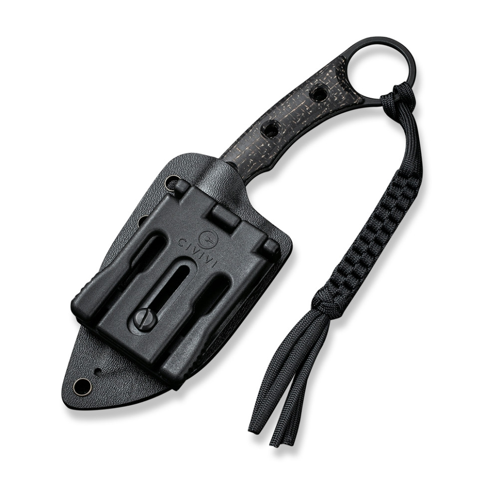 Ніж фіксований тактичний Civivi Midwatch, (8.6 см) N690 / Micarta чорний