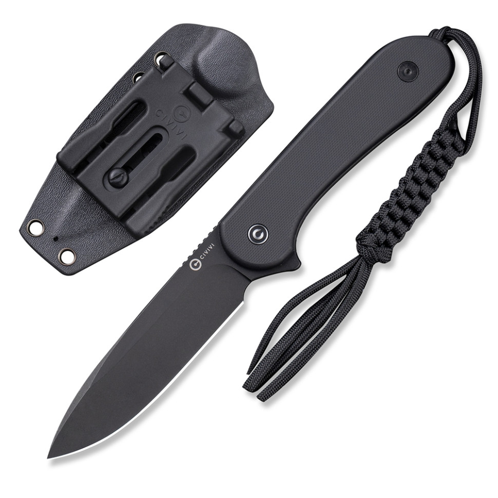 Ніж фіксований тактичний Civivi Elementum, (10.1 см) D2 / G10 чорний