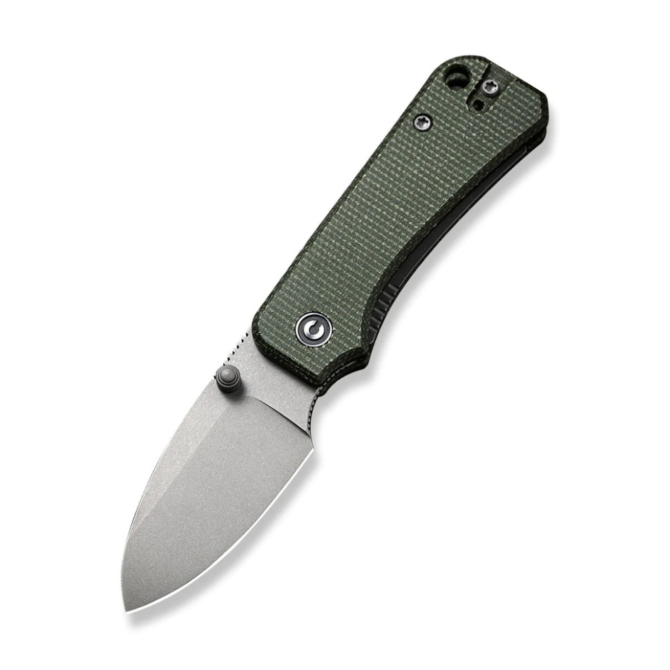 Ніж складаний кишеньковий Civivi Baby Banter, (5.9 см) Nitro-V / Micarta зелений