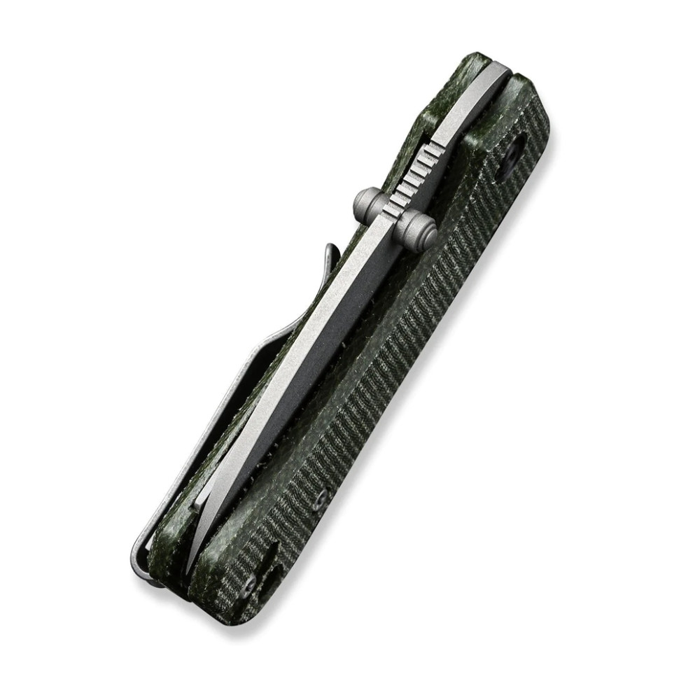 Ніж складаний кишеньковий Civivi Baby Banter, (5.9 см) Nitro-V / Micarta зелений