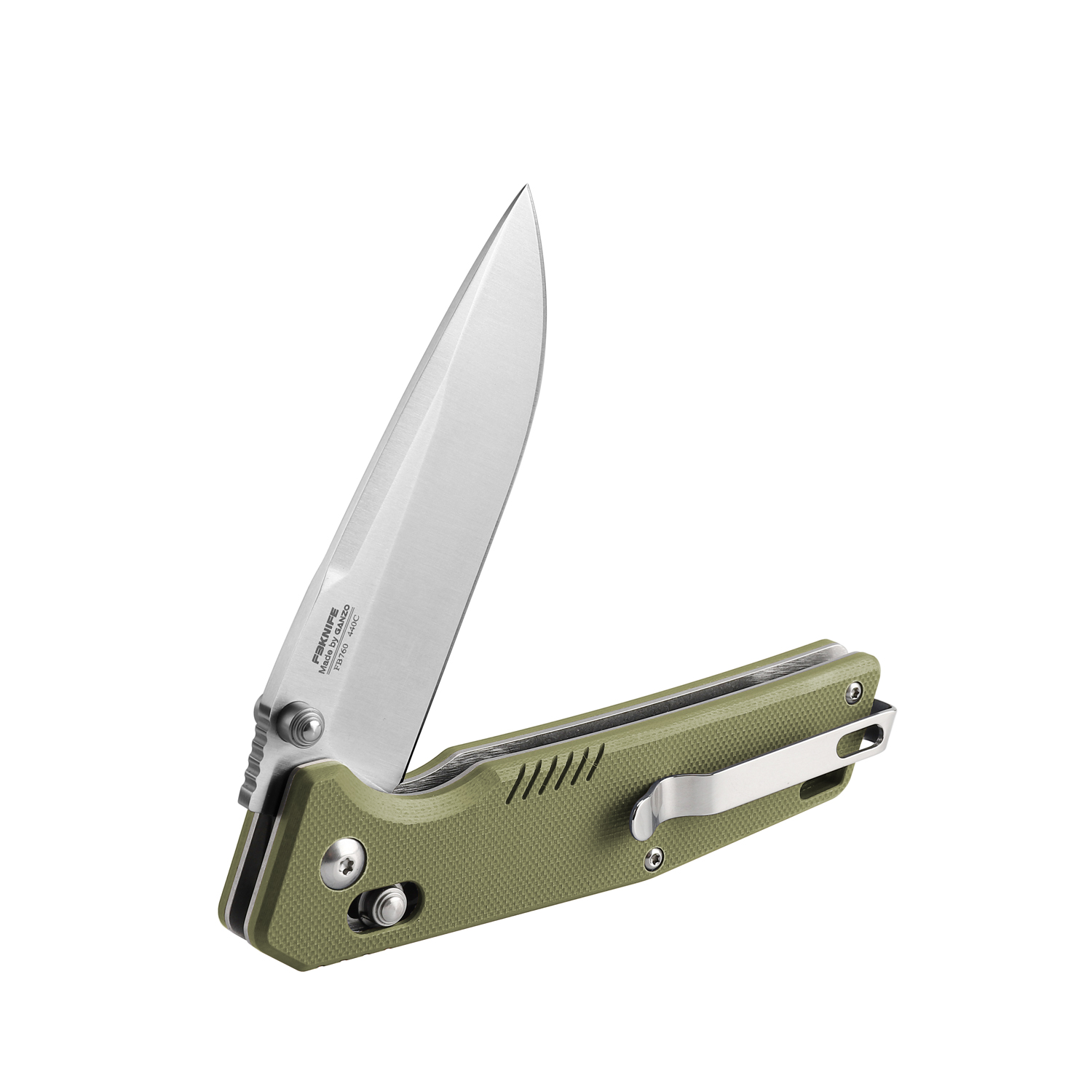 Ніж складаний туристичний Firebird FB7601 (8.7 см) 440С / G10 зелений