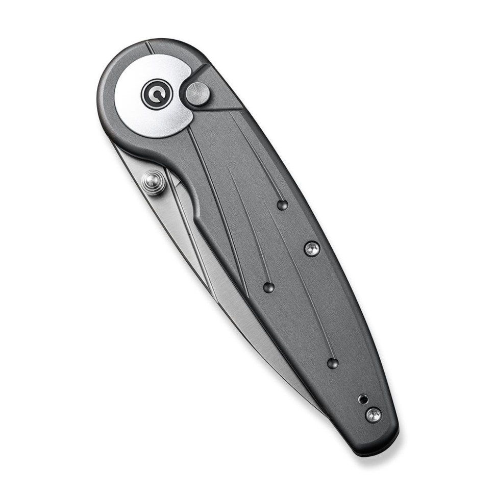 Ніж складаний туристичний Civivi Starflare, (8.4 см) Nitro-V / Aluminum сірий
