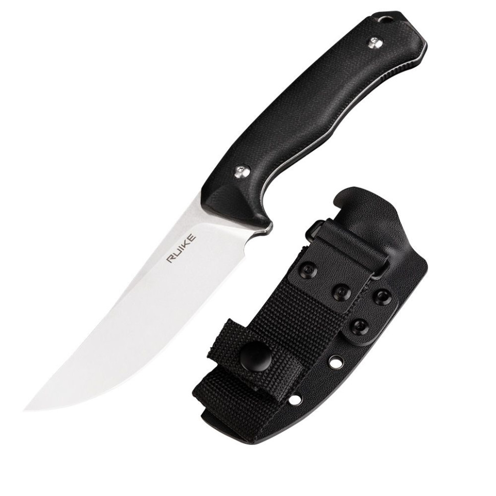Ніж фіксований мисливський Ruike F186-MB, (11.8 см) D2 / Micarta чорний