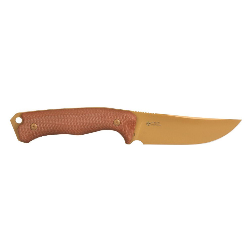 Ніж фіксований мисливський Ruike F186-MN, (11.8 см) D2 / Micarta коричневий