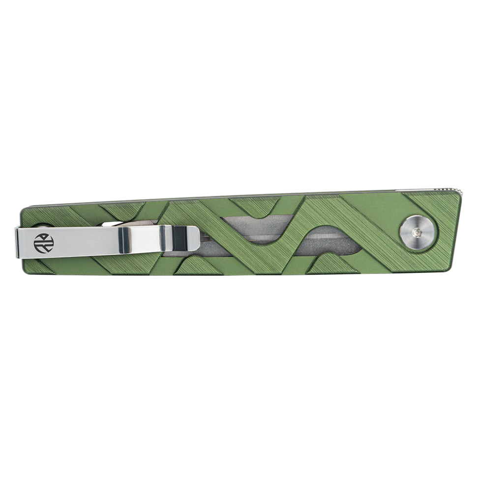 Ніж складаний туристичний Ruike P878-AG, (8.7 см) 14C28N / 6063Aluminum зелений