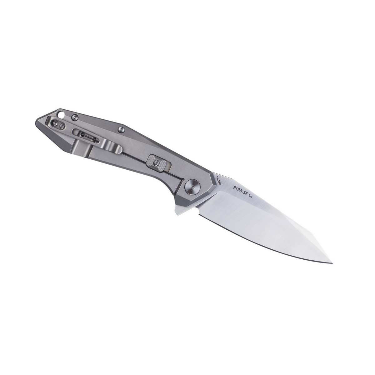 Ніж складаний туристичний Ruike P135-SF, (9.2 см) 14C28N / steel 420 сірий