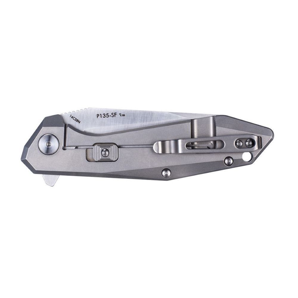 Ніж складаний туристичний Ruike P135-SF, (9.2 см) 14C28N / steel 420 сірий