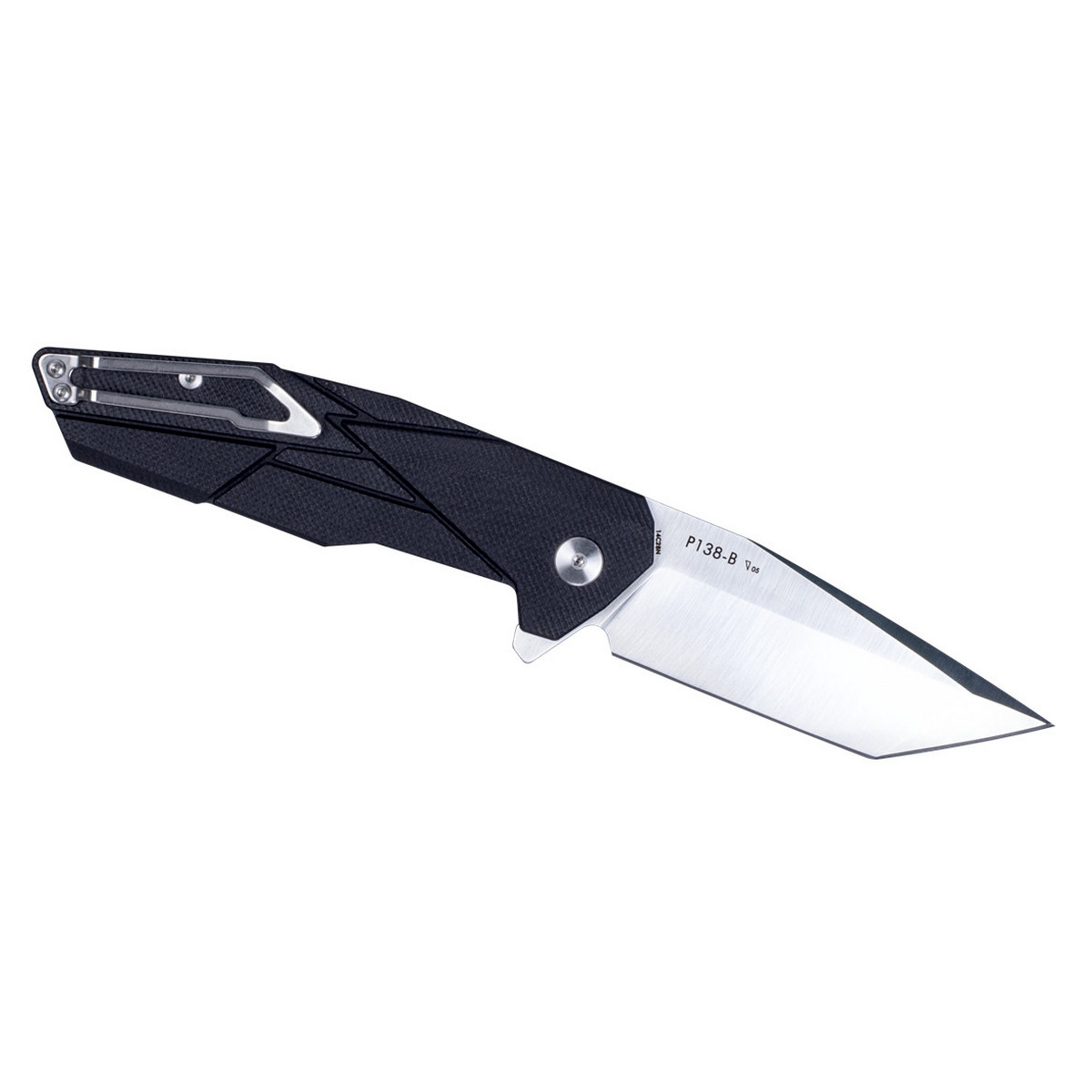 Ніж складаний туристичний Ruike P138-B, (9 см) 14C28N / G10 чорний