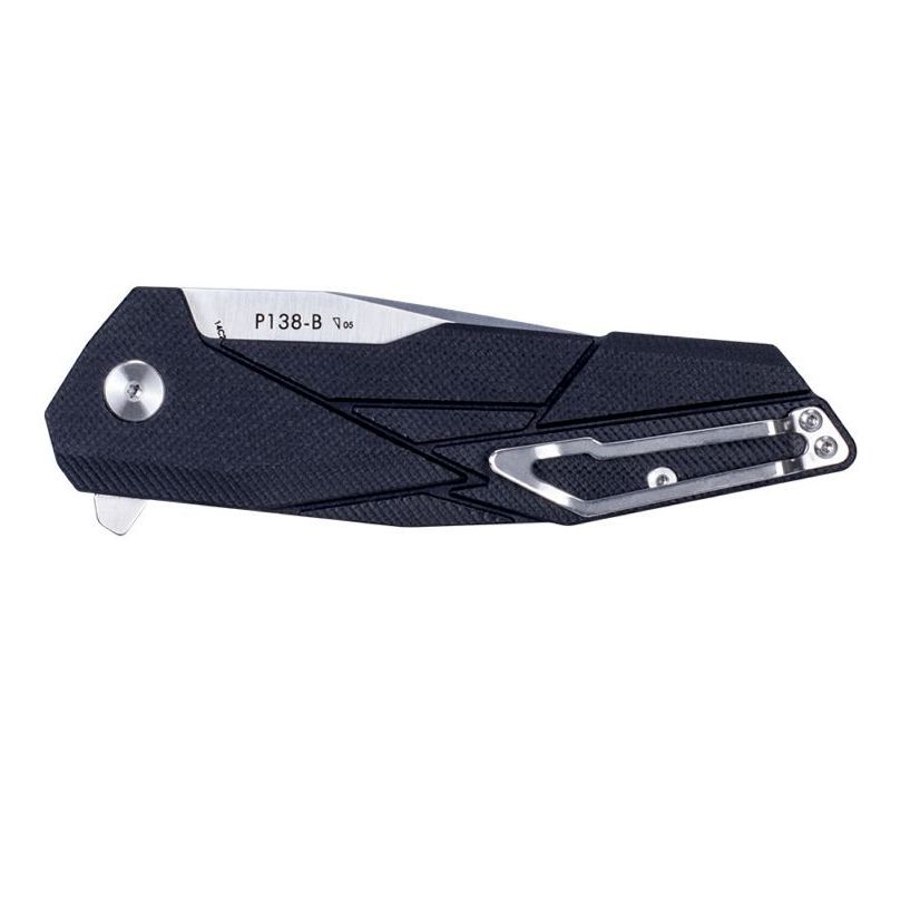 Ніж складаний туристичний Ruike P138-B, (9 см) 14C28N / G10 чорний