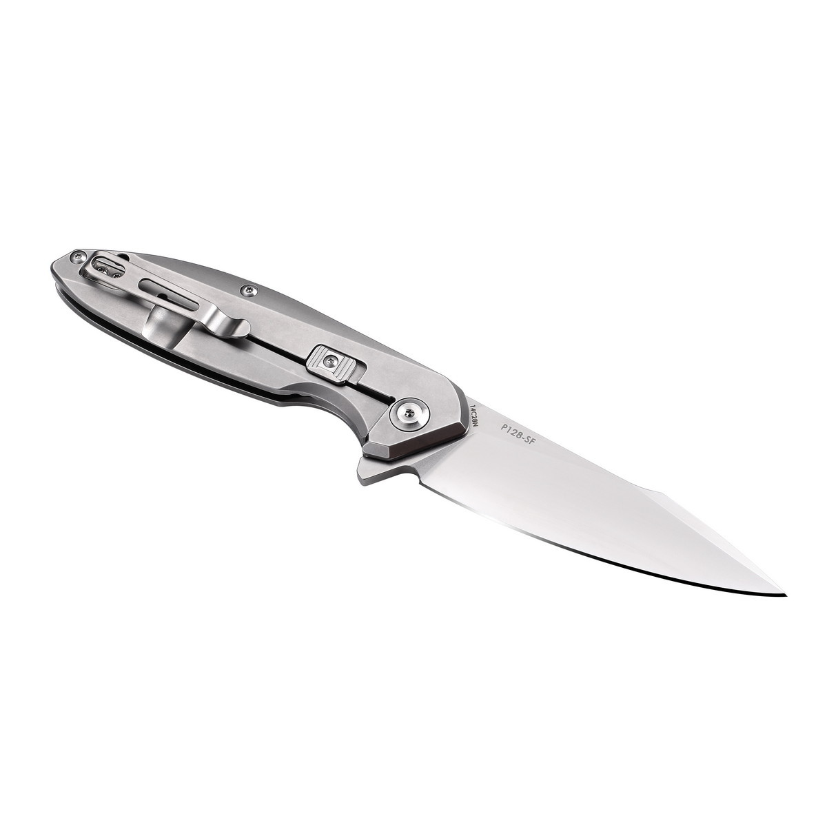 Ніж складаний туристичний Ruike P128-SF, (9.3 см) 14C28N / 3cr14n сірий