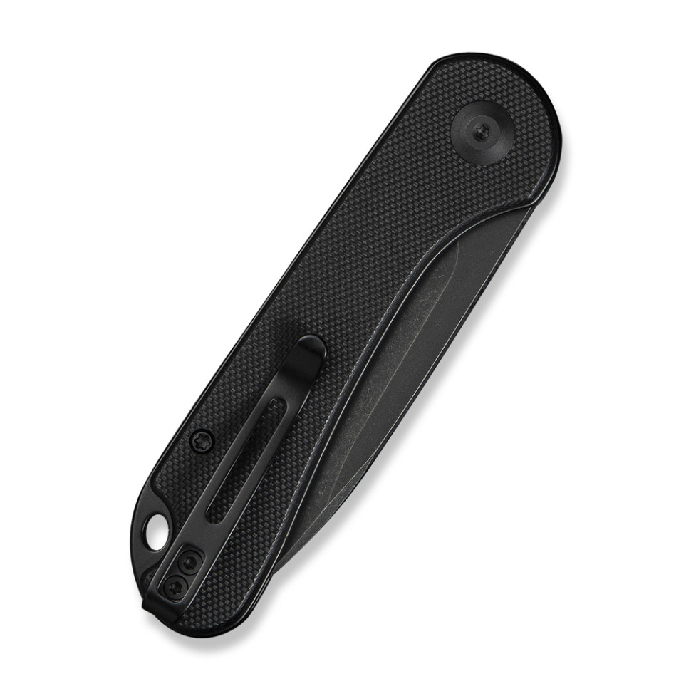 Ніж складаний кишеньковий Civivi Elementum Slip Joint, (7.5 см) 14C28N / G10 чорний