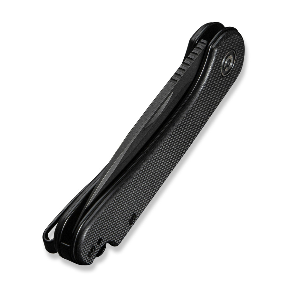 Ніж складаний кишеньковий Civivi Elementum Slip Joint, (7.5 см) 14C28N / G10 чорний