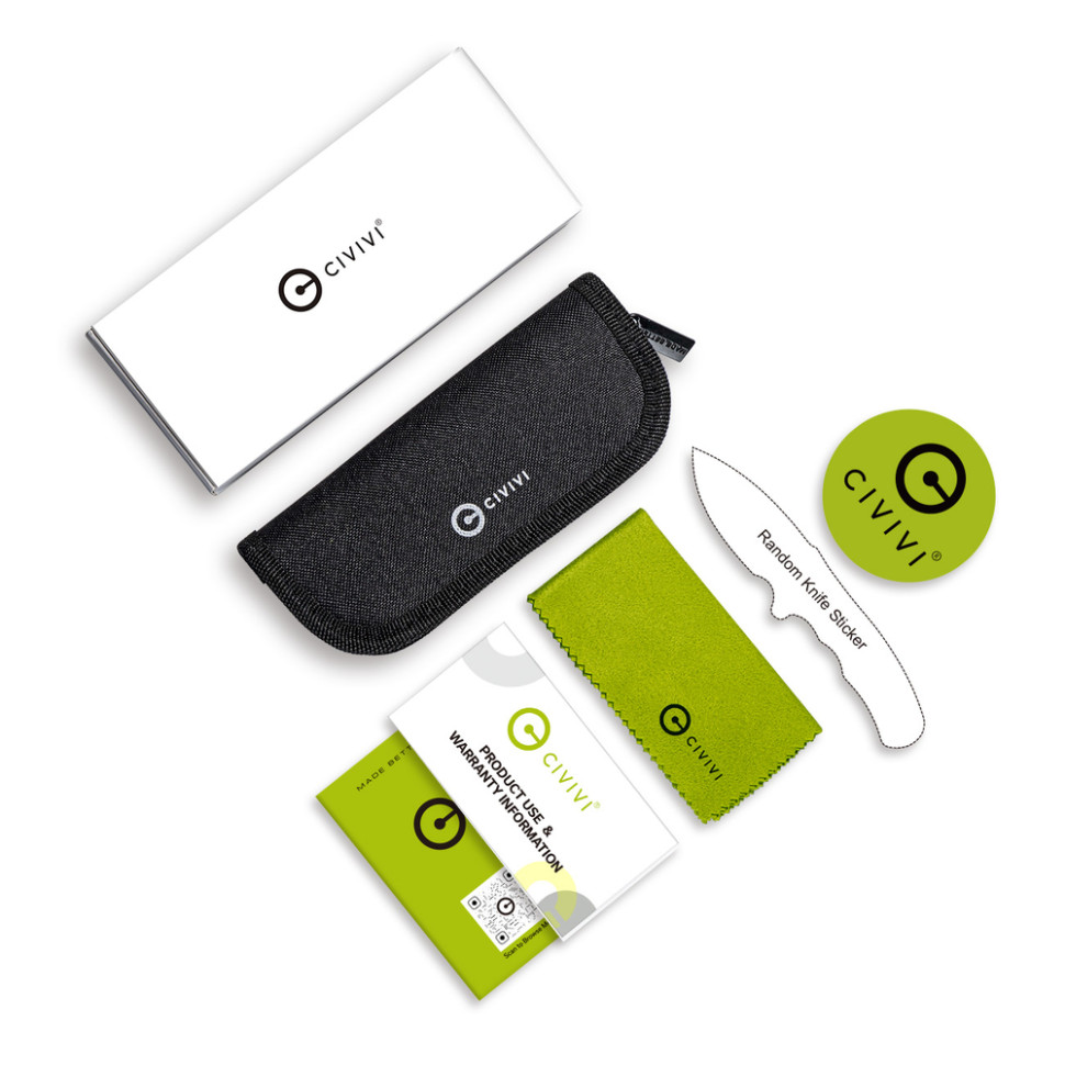 Ніж складаний кишеньковий Civivi Elementum Slip Joint, (7.5 см) 14C28N / Guibourtia Wood