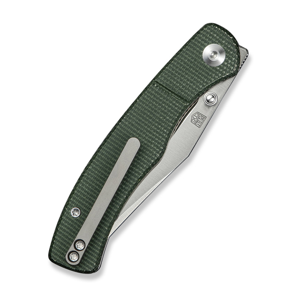 Ніж складаний кишеньковий Civivi Clingman, (7.6 см) Nitro-V / Micarta темно-зелений