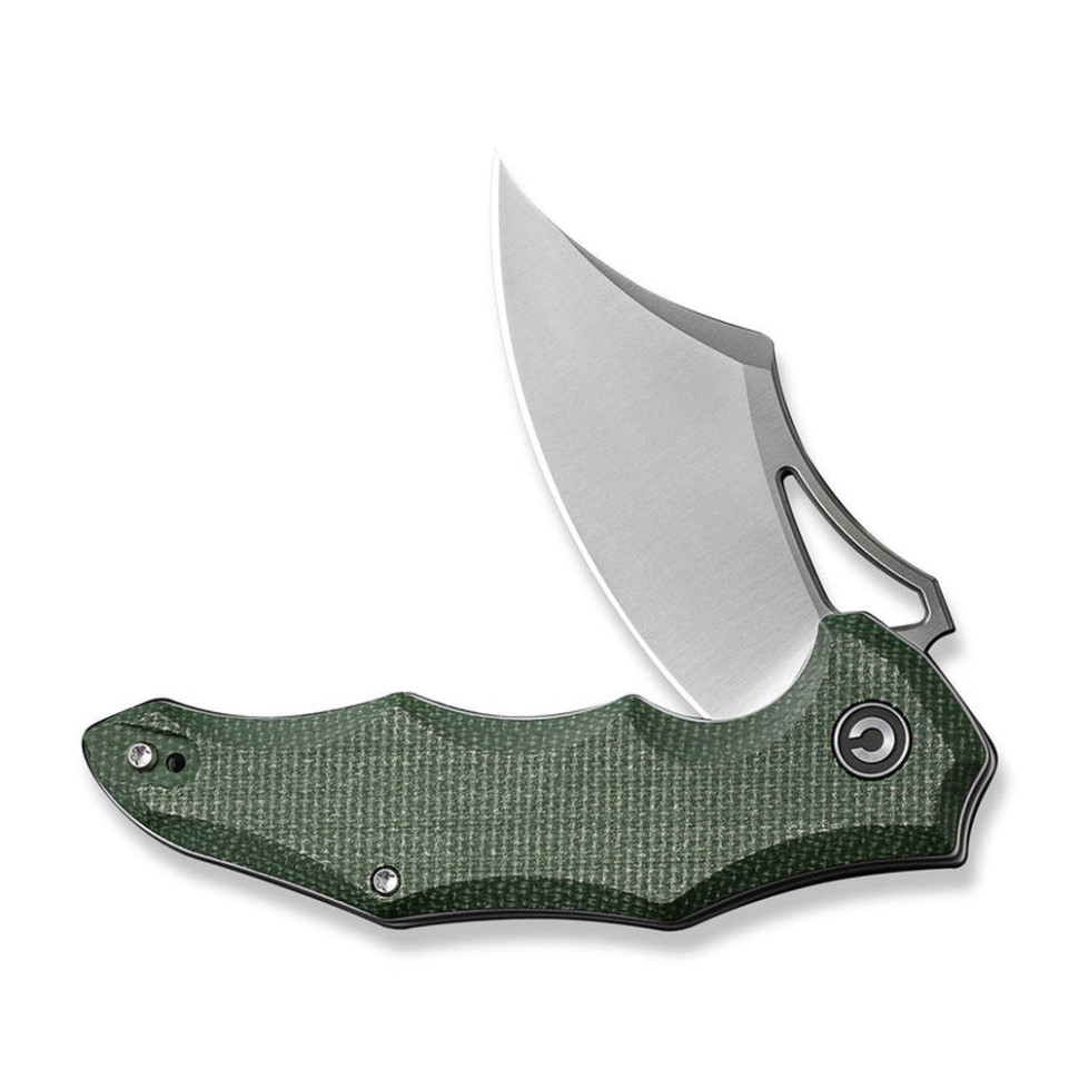 Ніж складаний кишеньковий Civivi Chiro, (7.9 см) 14C28N / Micarta темно-зелений