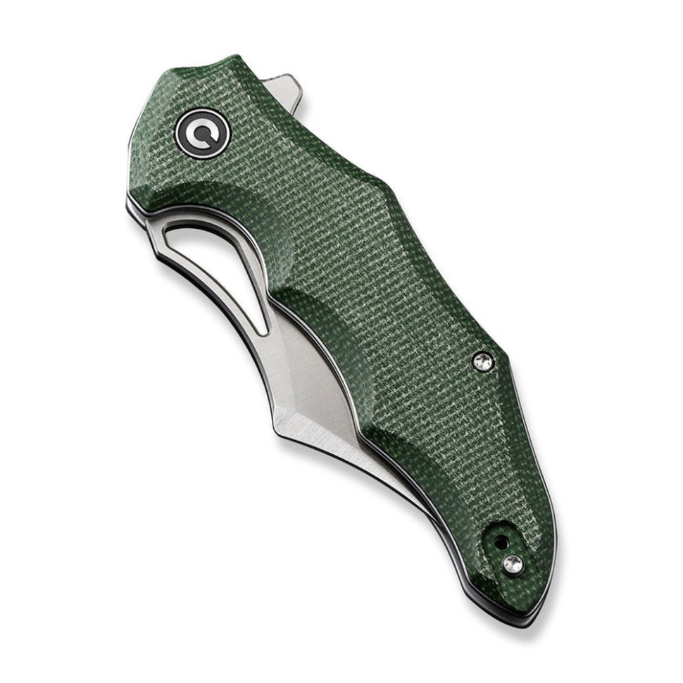 Ніж складаний кишеньковий Civivi Chiro, (7.9 см) 14C28N / Micarta темно-зелений